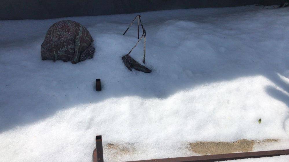 Konya yolundaki çiftçileri don ve selden sonra dolu vurdu 5